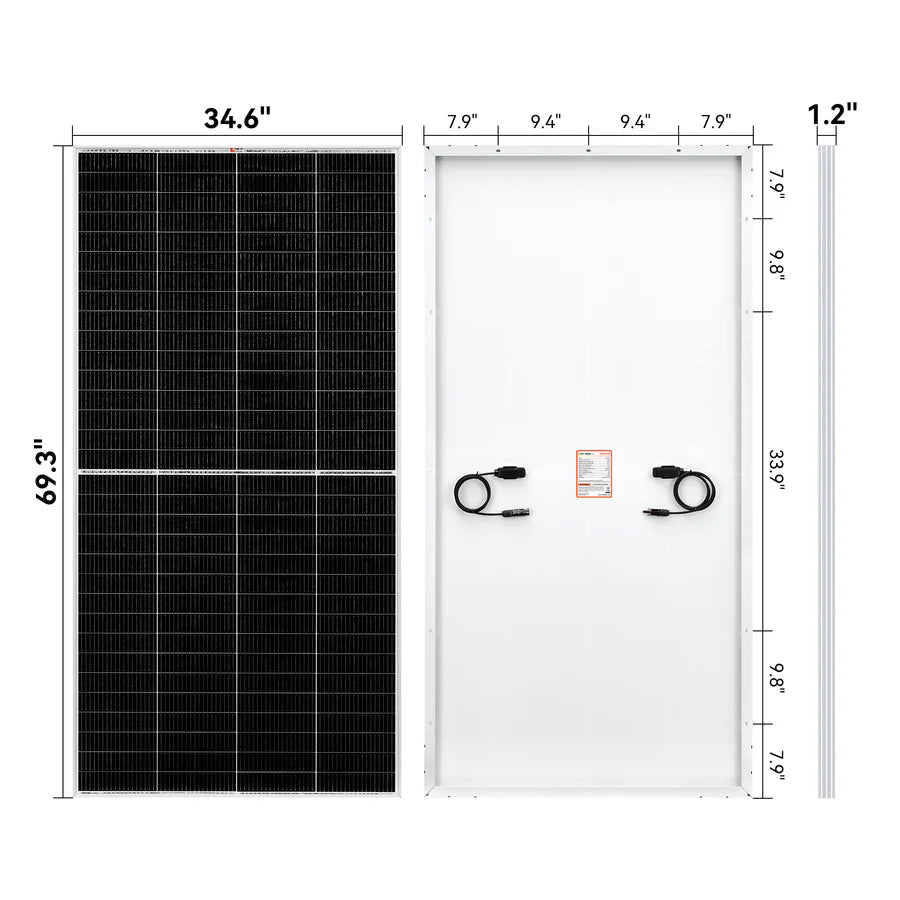MEGA 335 | 335 Watt Solar Panel | Premium Grid-tie or Off-grid Solar Panel for Residential, Commercial, Agriculture | 25-Year Output Warranty | UL Certified Rich Solar