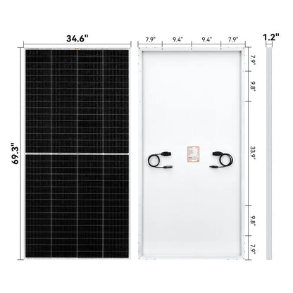 MEGA 335 | 335 Watt Solar Panel | Premium Grid-tie or Off-grid Solar Panel for Residential, Commercial, Agriculture | 25-Year Output Warranty | UL Certified Rich Solar