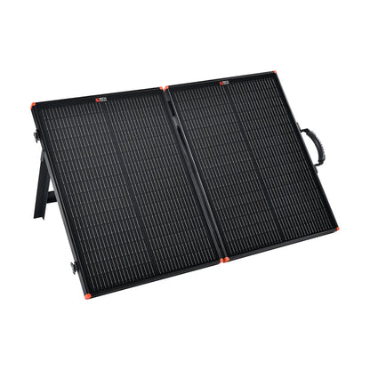 MEGA 100 Portable Briefcase Charging Kit | 100 Watt Portable Solar Panel | Premium 12V Portable Solar Panel for Generators, Boats, Power Stations | High Efficiency Rich Solar