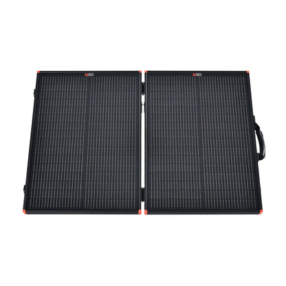 MEGA 100 Portable Briefcase Solar Panel | 100 Watt Portable Solar Panel | Premier 12V Portable Solar Panel for Generators, Power Stations, Vans | High Efficiency BACKORDER Rich Solar