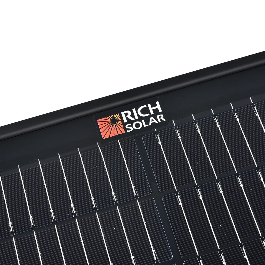 MEGA 100 Portable Briefcase Charging Kit | 100 Watt Portable Solar Panel | Premium 12V Portable Solar Panel for Generators, Boats, Power Stations | High Efficiency Rich Solar