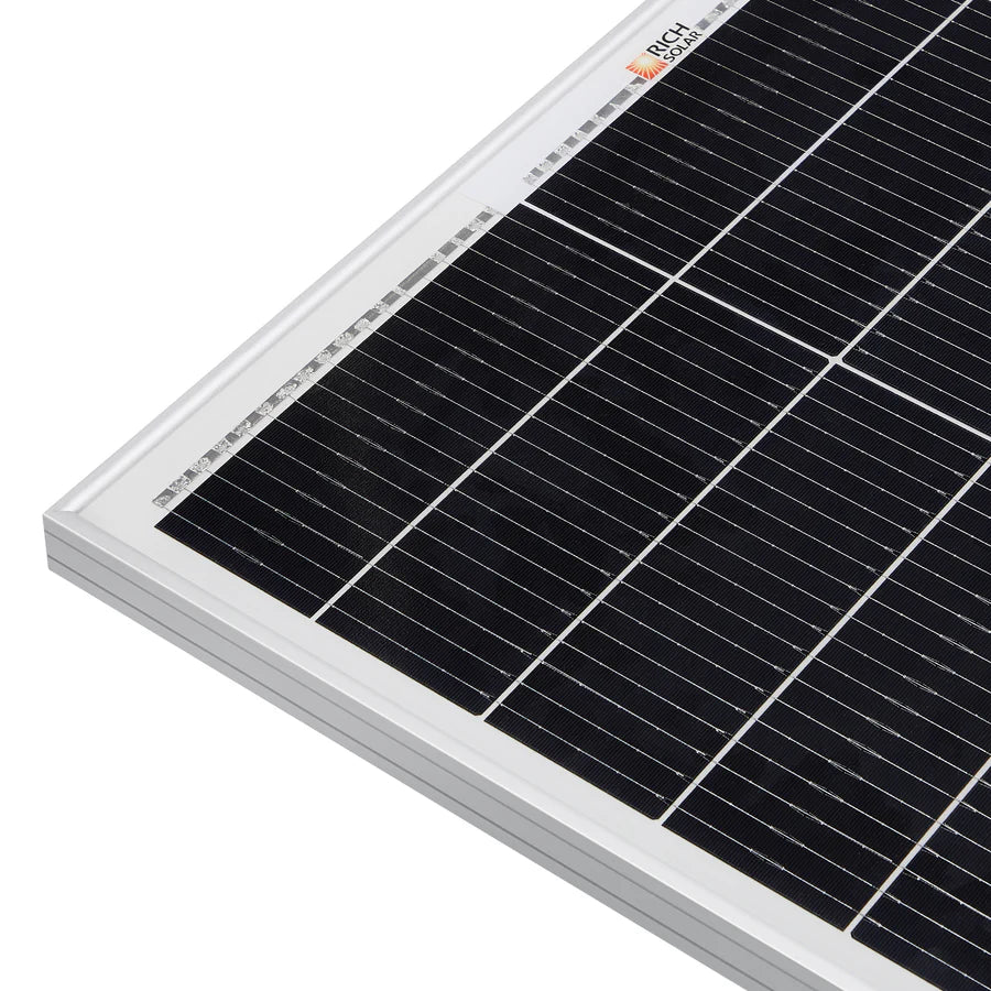 MEGA 200 PRO | 200 Watt 24 Volt Solar Panel | Premium 24V Off-Grid Solar Panel for RVs, Trailers, Cabins | 25-Year Output Warranty | UL Certified Rich Solar