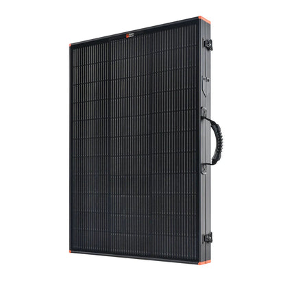 MEGA 200 Portable Briefcase Charging Kit | 200 Watt Portable Solar Panel | Premium 12V Portable Solar Panel for Generators, Vans, Campers | High Efficiency Rich Solar