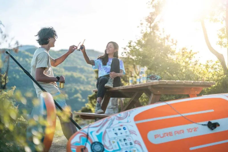 Aqua Marina Pure Air Coast 10'10" (Orange) – All-Round iSUP with Adjustable Aluminum Paddle and Safety Leash Aqua Marina