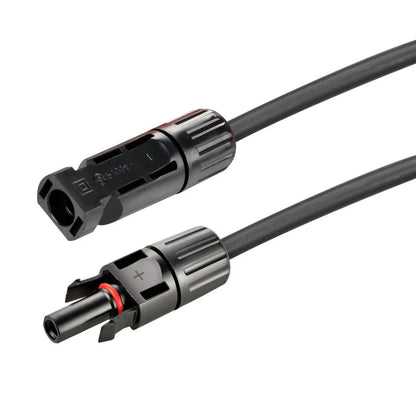10 Gauge Solar Panel Extension Cable with Male and Female Solar Connector Ends | Pair of 10AWG Red and Black Extension Wire with Connectors on Both Ends | Choose Cable Length: 10ft, 15ft, 20ft, 30ft, 50ft, 75ft, 100ft Rich Solar