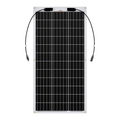 MEGA 100 FLEX | 100 Watt Flexible Solar Panel | Lightweight 12V Flexible Solar Panel for Vans, Boats, Trailers | High Efficiency Rich Solar