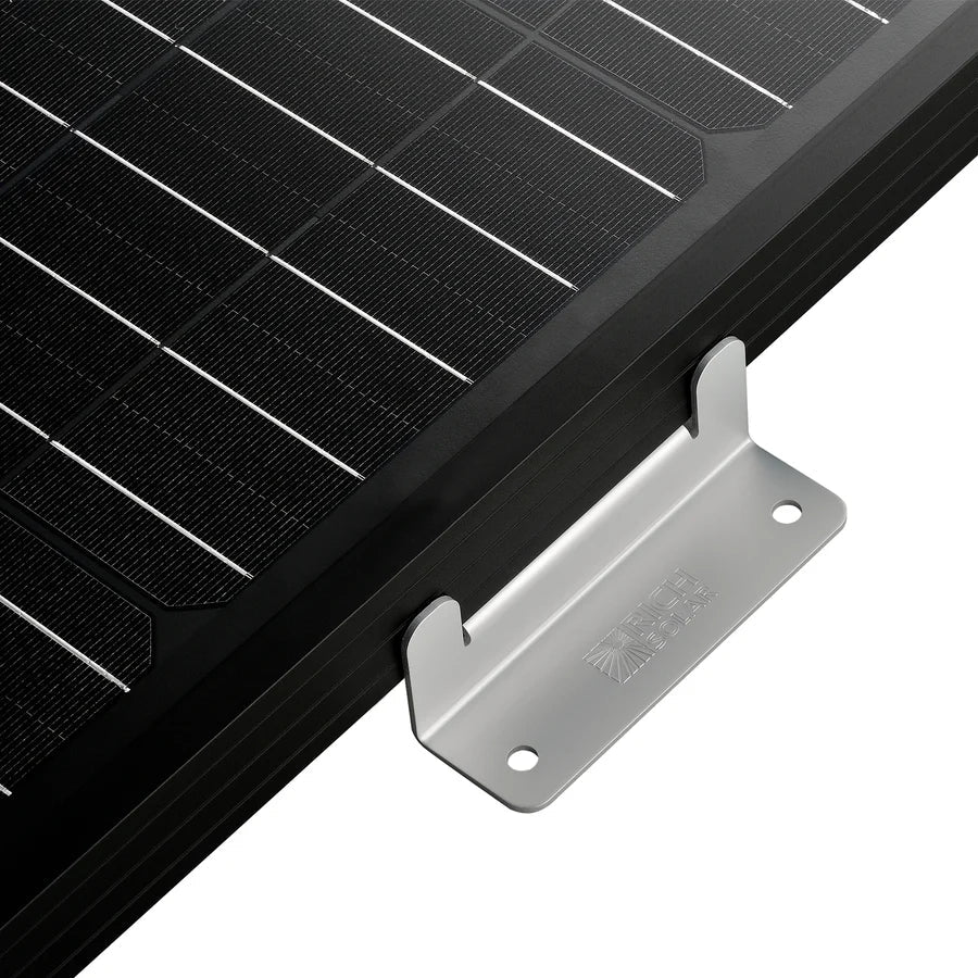 Z-Brackets | Mounting Hardware Z-Brackets with Screws | Designed for RICH SOLAR MEGA Series Solar Panels | Easy to Install Rich Solar