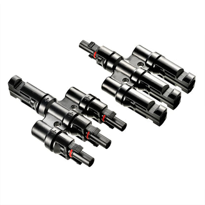 Y Branch 2-to-1 Solar Panel Parallel Connectors | Weatherproof PV Parallel Solar Connectors | Plug and Play Rich Solar