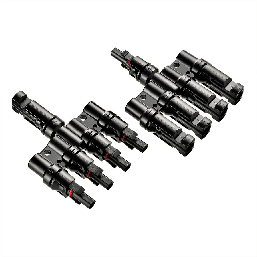 Y Branch 2-to-1 Solar Panel Parallel Connectors | Weatherproof PV Parallel Solar Connectors | Plug and Play Rich Solar