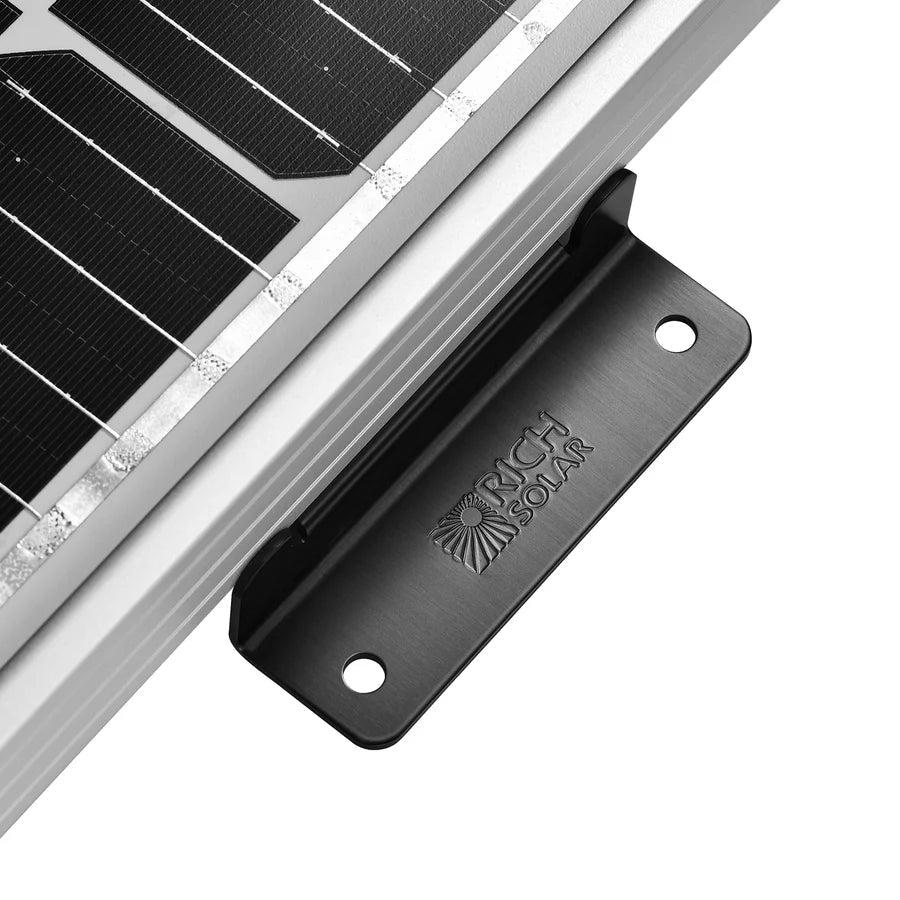 Z-Brackets | Mounting Hardware Z-Brackets with Screws | Designed for RICH SOLAR MEGA Series Solar Panels | Easy to Install Rich Solar