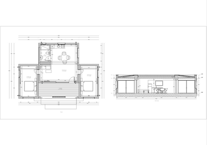 Urbana Casa Duo – 2 -Bedroom Luxury Modular Home Offset Living