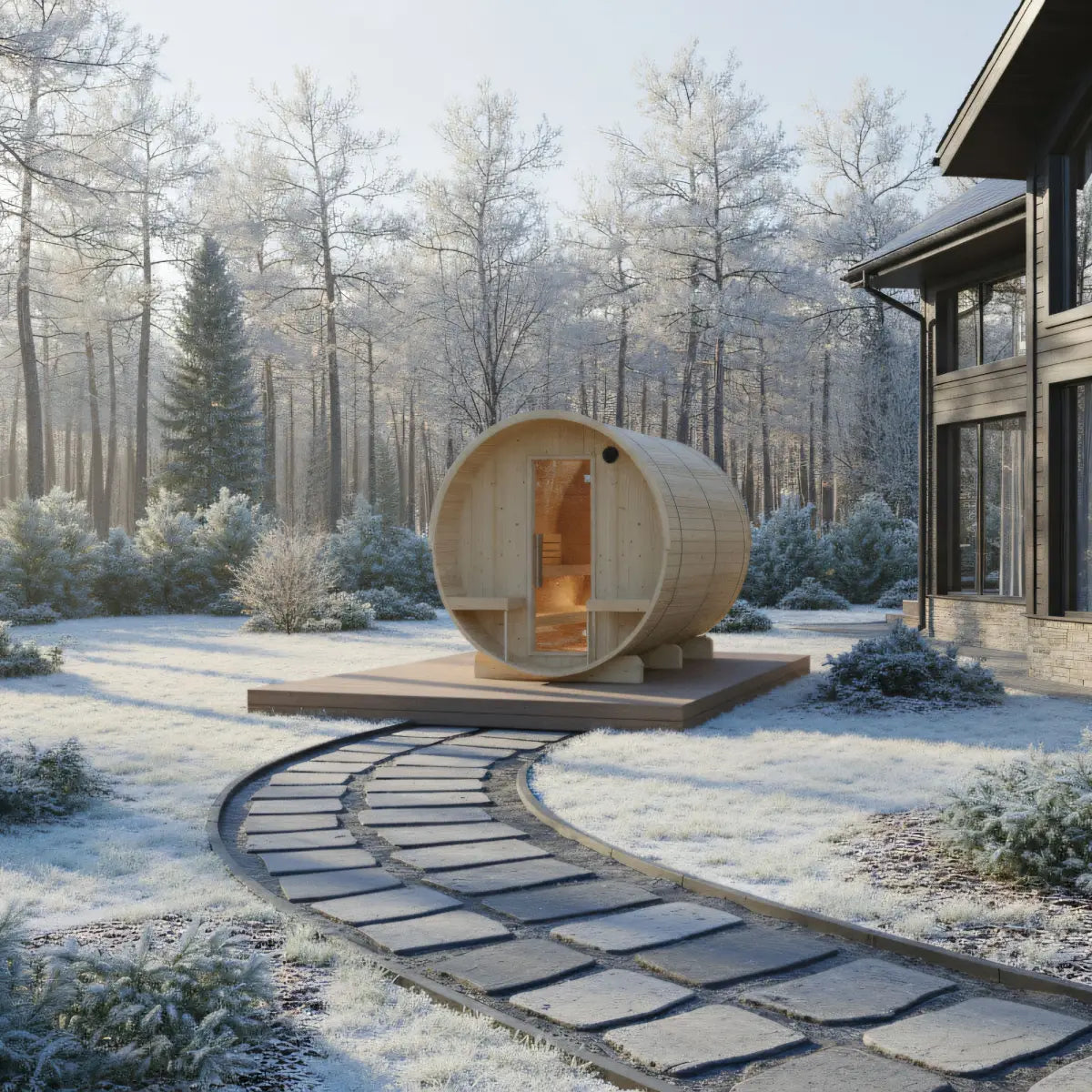 Transform Your Backyard with a Spacious Sauna Retreat