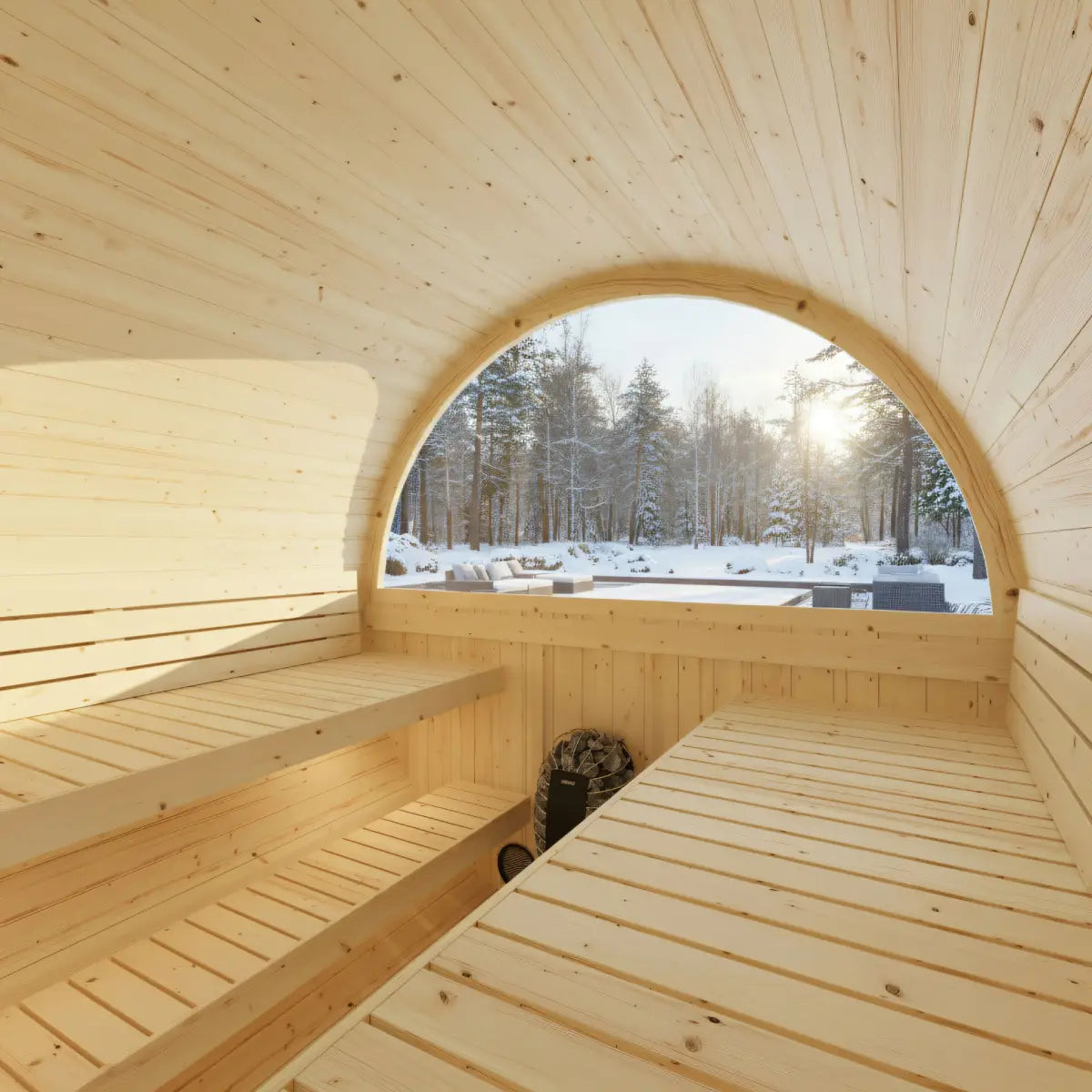 Transform Your Backyard with a Spacious Sauna Retreat