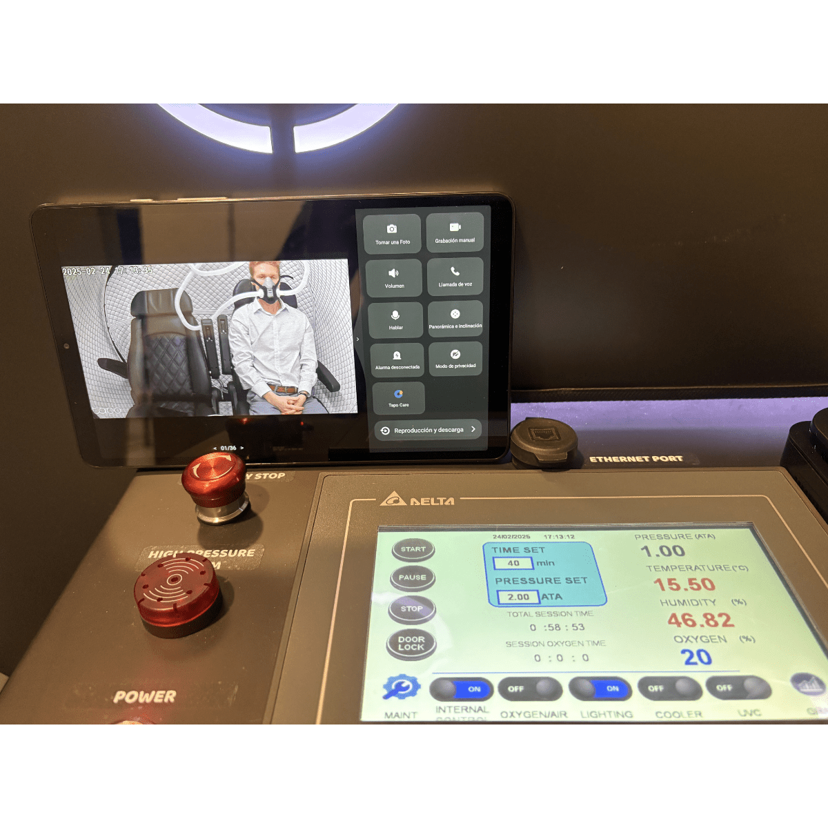 2.0 ATA Hardshell Multiplace Hyperbaric Chamber with BIBS Mask The Recovery Outlet