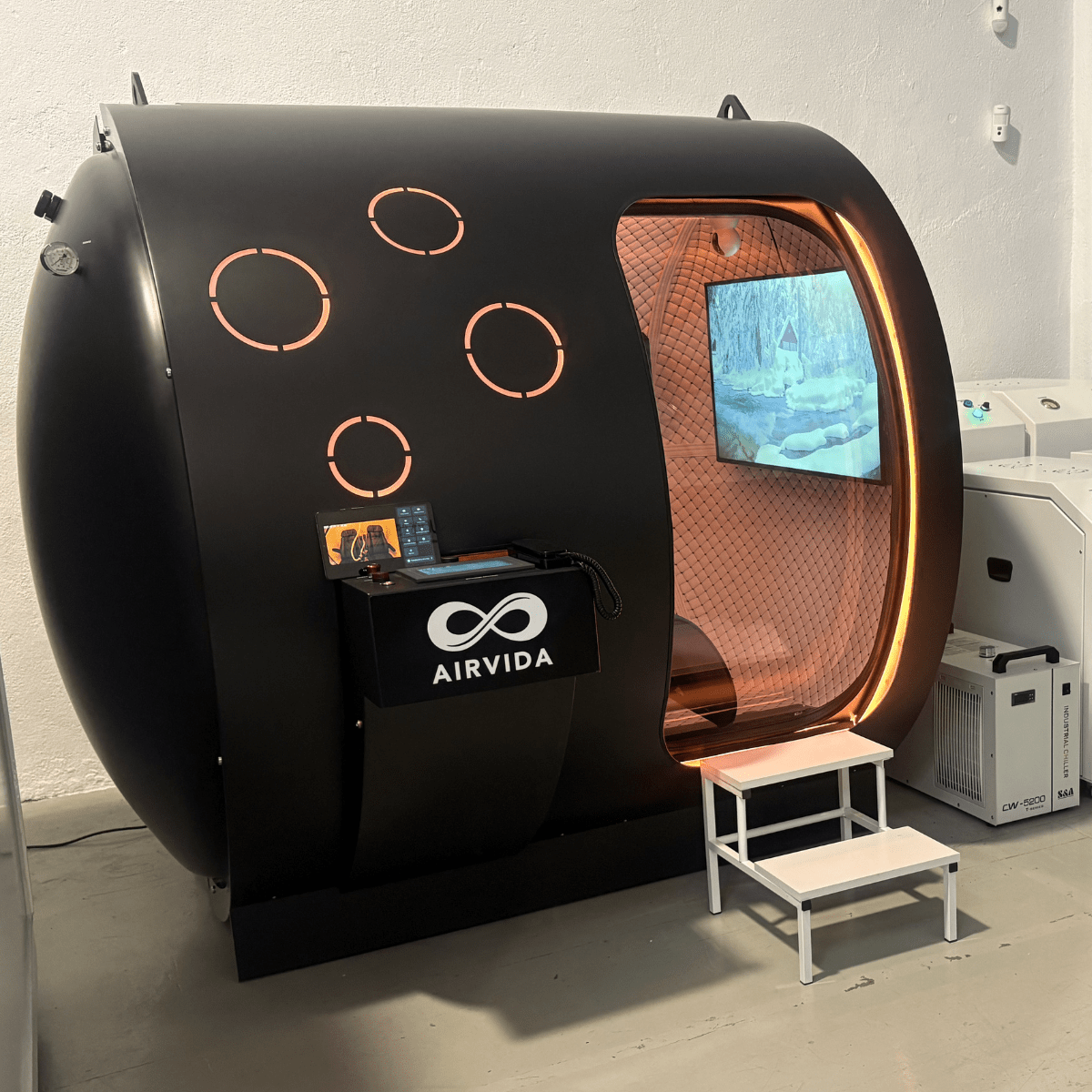 2.0 ATA Hardshell Multiplace Hyperbaric Chamber with BIBS Mask The Recovery Outlet