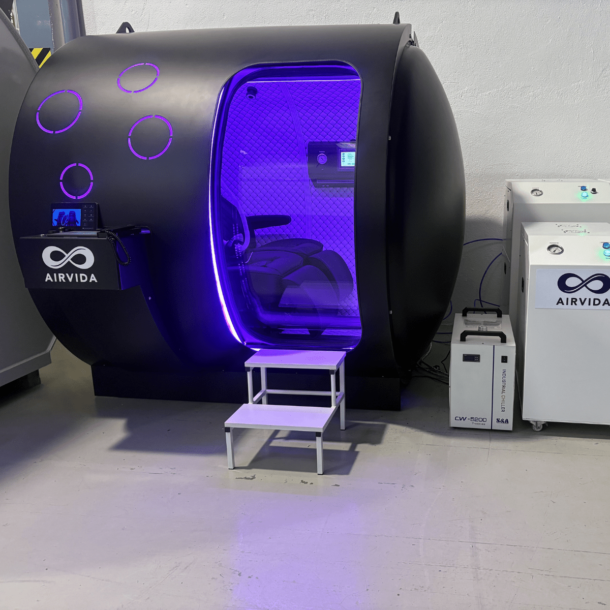 2.0 ATA Hardshell Multiplace Hyperbaric Chamber with BIBS Mask The Recovery Outlet