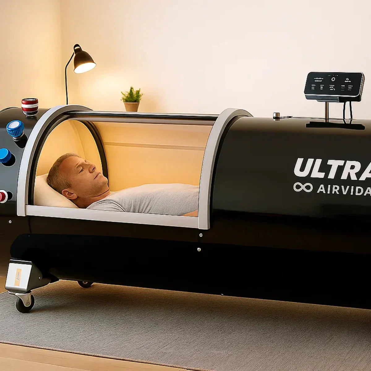 Airvida Ultra  1.3-2.0 ATA Hard Shell Lying Hyperbaric Chambers The Recovery Outlet