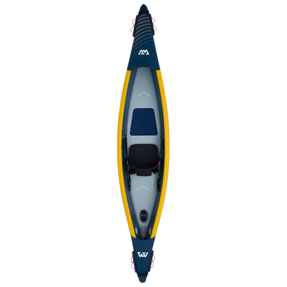 Aqua Marina Tomahawk AIR-K 375 High-Pressure Speed Kayak – 1-Person Touring Performance Kayak (DWF Deck, Paddle Excluded) Aqua Marina