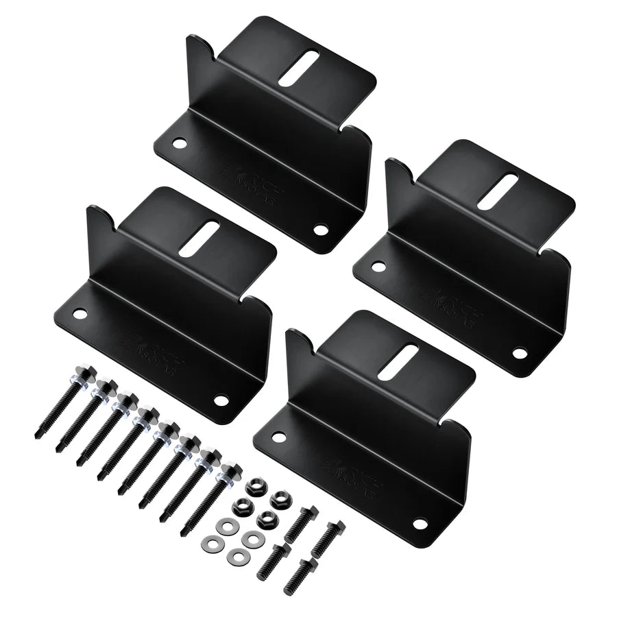 Z-Brackets | Mounting Hardware Z-Brackets with Screws | Designed for RICH SOLAR MEGA Series Solar Panels | Easy to Install Rich Solar