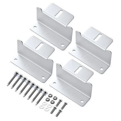 Z-Brackets | Mounting Hardware Z-Brackets with Screws | Designed for RICH SOLAR MEGA Series Solar Panels | Easy to Install Rich Solar