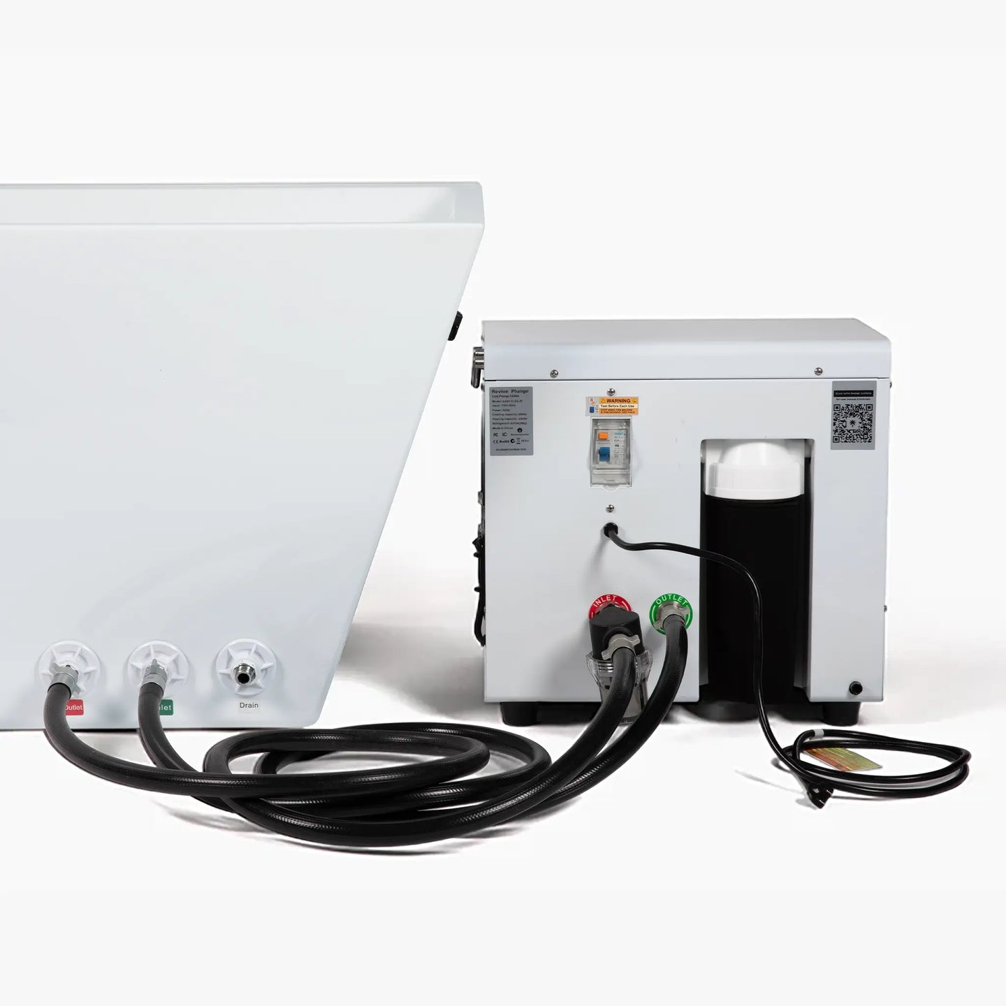 Revive Acrylic Plunge | Cold & Hot Therapy Tub with Advanced Temperature Control Revive