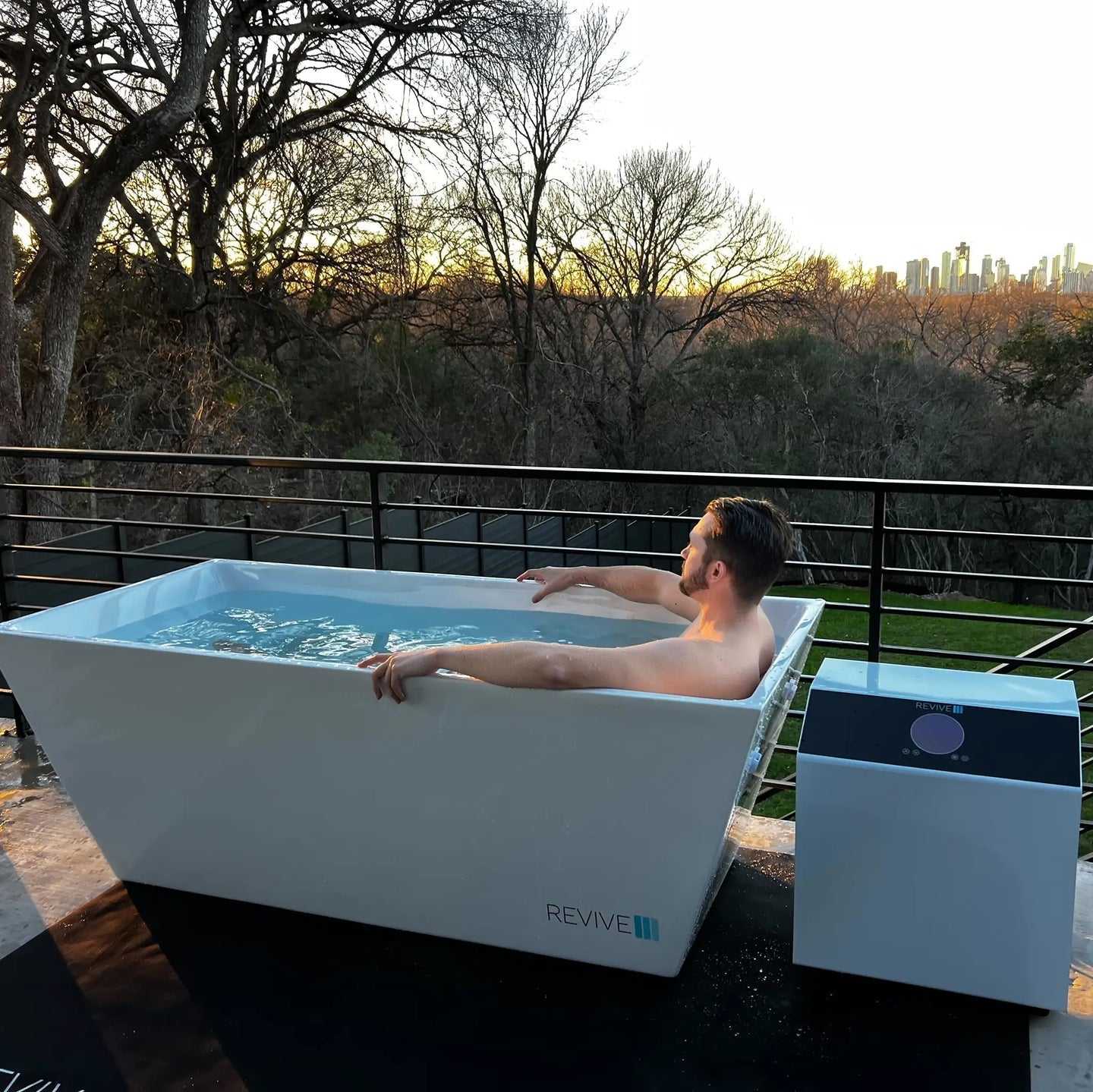 Revive Acrylic Plunge | Cold & Hot Therapy Tub with Advanced Temperature Control Revive