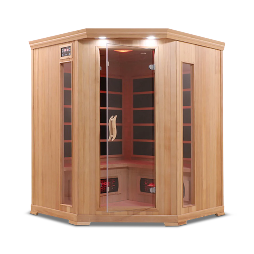 4 Person Full Spectrum Corner Infrared Sauna Health Smart