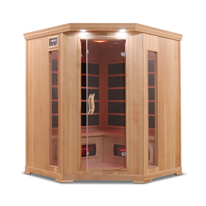 4 Person Full Spectrum Corner Infrared Sauna Health Smart