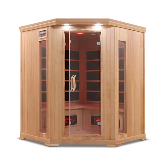 4 Person Full Spectrum Corner Infrared Sauna Health Smart
