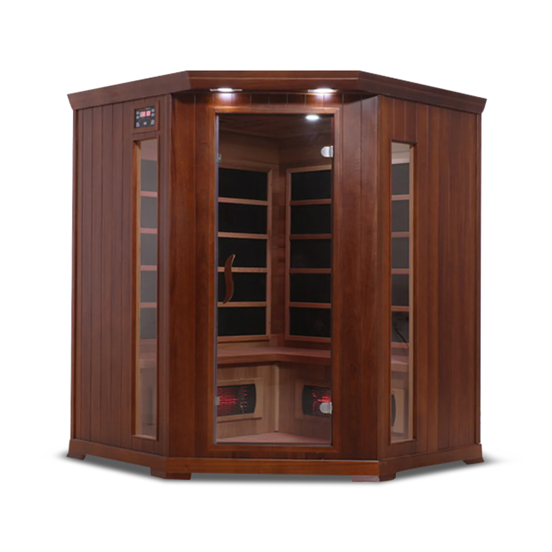 4 Person Full Spectrum Corner Infrared Sauna Health Smart