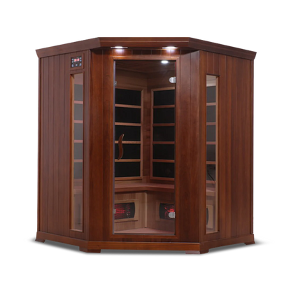 4 Person Full Spectrum Corner Infrared Sauna Health Smart