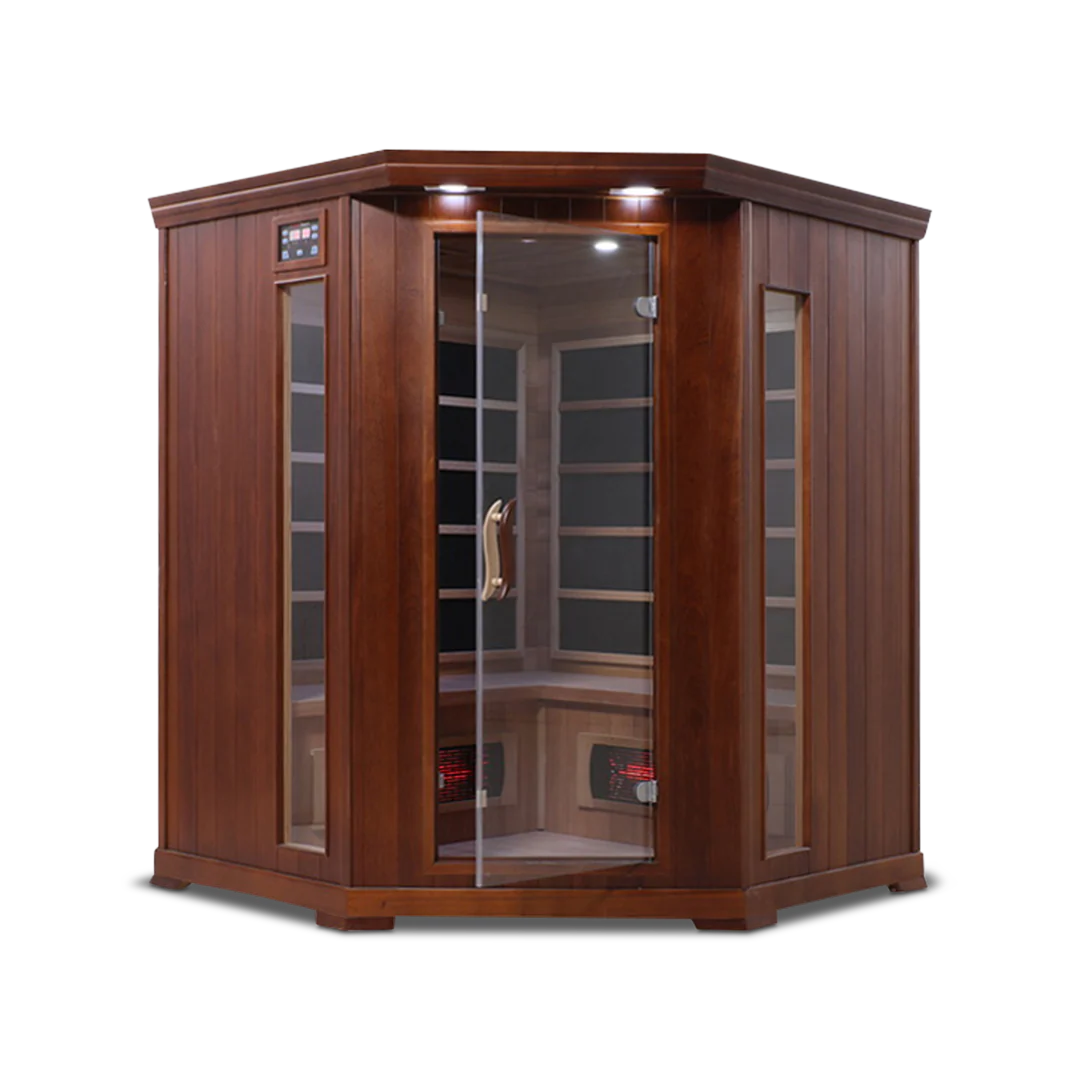 4 Person Full Spectrum Corner Infrared Sauna Health Smart