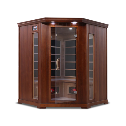 4 Person Full Spectrum Corner Infrared Sauna Health Smart