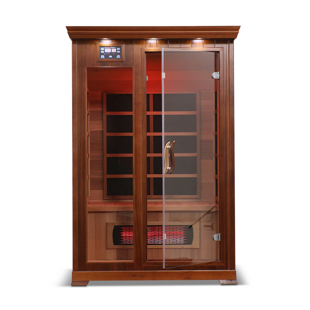 2 Person Full Spectrum Infrared Sauna with PureCarbon Heating & Canadian Wood Health Smart