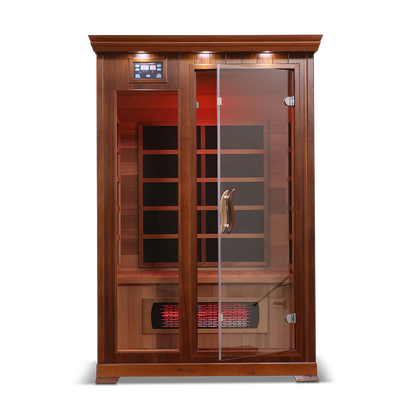 2 Person Full Spectrum Infrared Sauna with PureCarbon Heating & Canadian Wood Health Smart