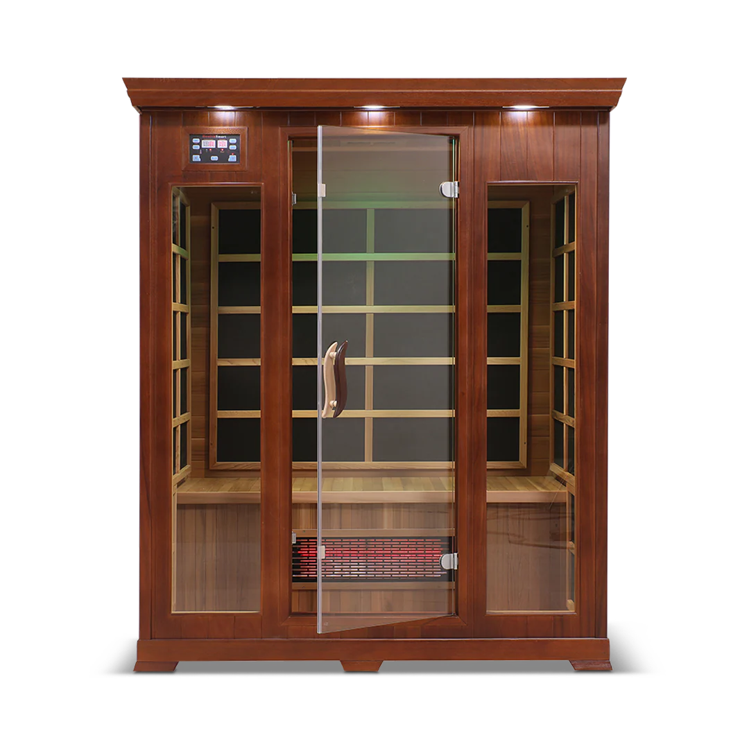 3 Person Full Spectrum Infrared Sauna with PureCarbon Heating & Canadian Wood Health Smart