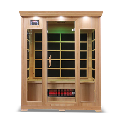 3 Person Full Spectrum Infrared Sauna with PureCarbon Heating & Canadian Wood Health Smart