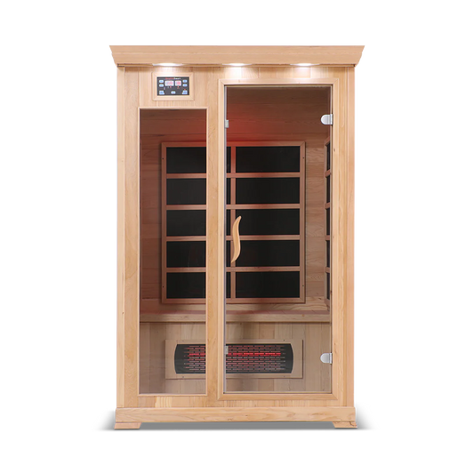 2 Person Full Spectrum Infrared Sauna with PureCarbon Heating & Canadian Wood Health Smart