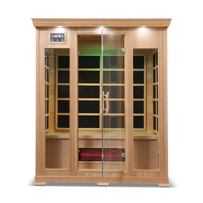 3 Person Full Spectrum Infrared Sauna with PureCarbon Heating & Canadian Wood Health Smart