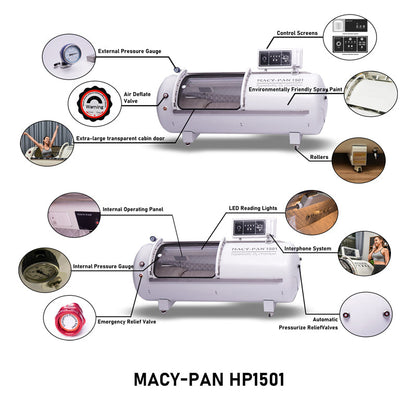 HP1501-75 Hard Lying Hyperbaric Oxygen Chamber | 1.5–1.6 ATA Nature Escape HQ