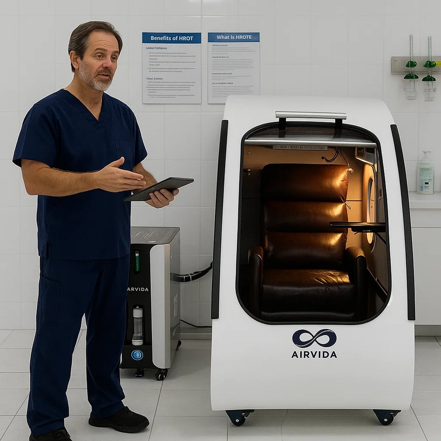 Sitting Hard Shell Hyperbaric Chamber 1.3-2.0 ATA  -Airvida Elite The Recovery Outlet