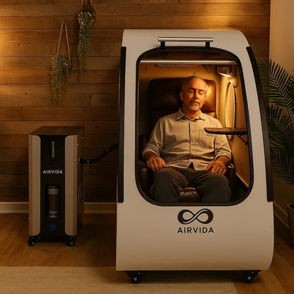 Sitting Hard Shell Hyperbaric Chamber 1.3-2.0 ATA  -Airvida Elite The Recovery Outlet