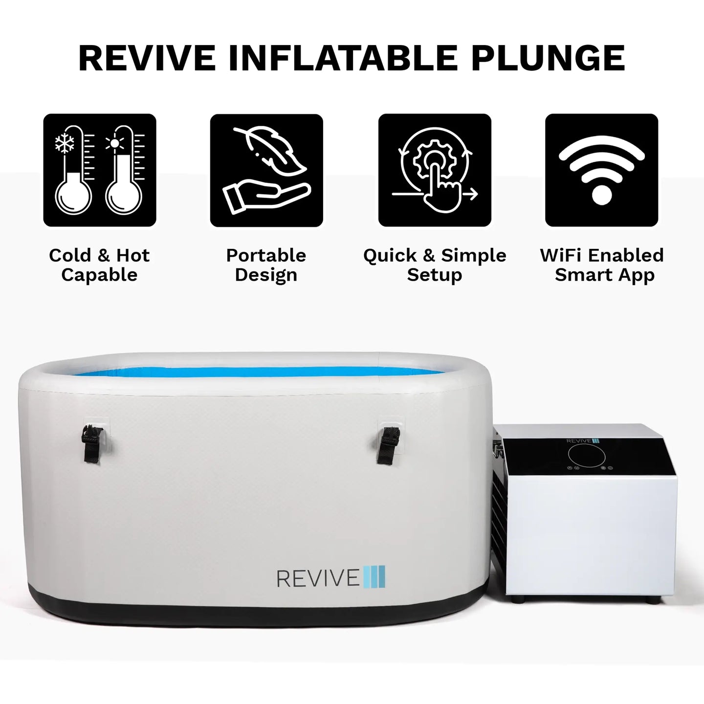 Revive Inflatable Plunge | Portable Hot & Cold Therapy Tub Revive