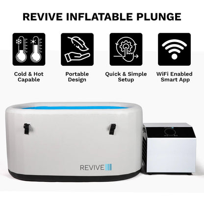 Revive Inflatable Plunge | Portable Hot & Cold Therapy Tub Revive