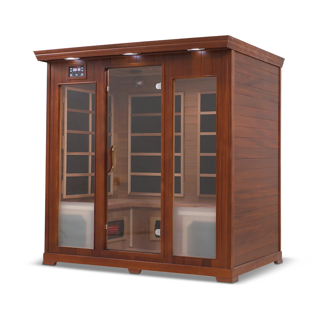4 Person Full Spectrum Infrared Sauna with PureCarbon Heating & Canadian Wood Health Smart