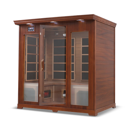 4 Person Full Spectrum Infrared Sauna with PureCarbon Heating & Canadian Wood Health Smart
