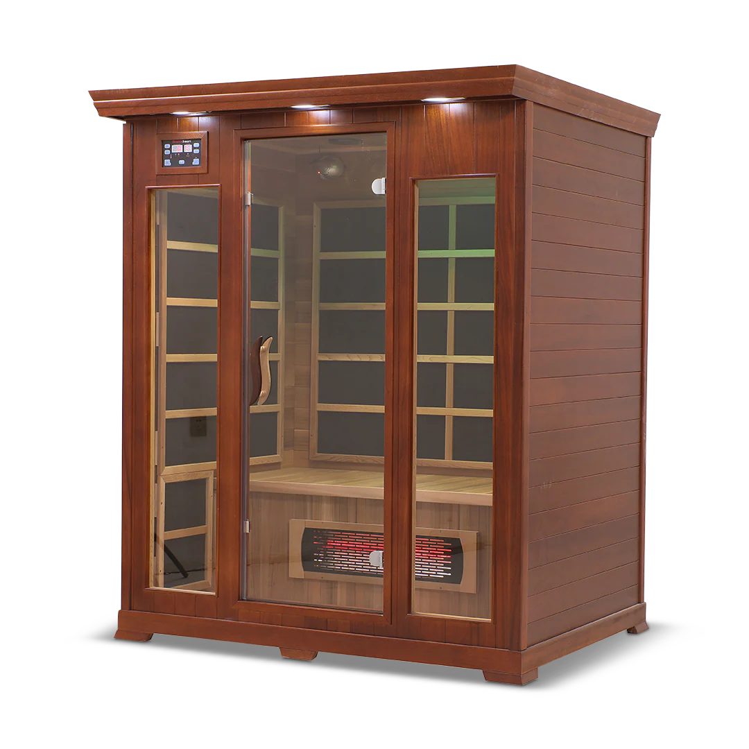 3 Person Full Spectrum Infrared Sauna with PureCarbon Heating & Canadian Wood Health Smart