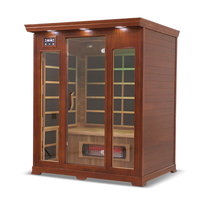3 Person Full Spectrum Infrared Sauna with PureCarbon Heating & Canadian Wood Health Smart