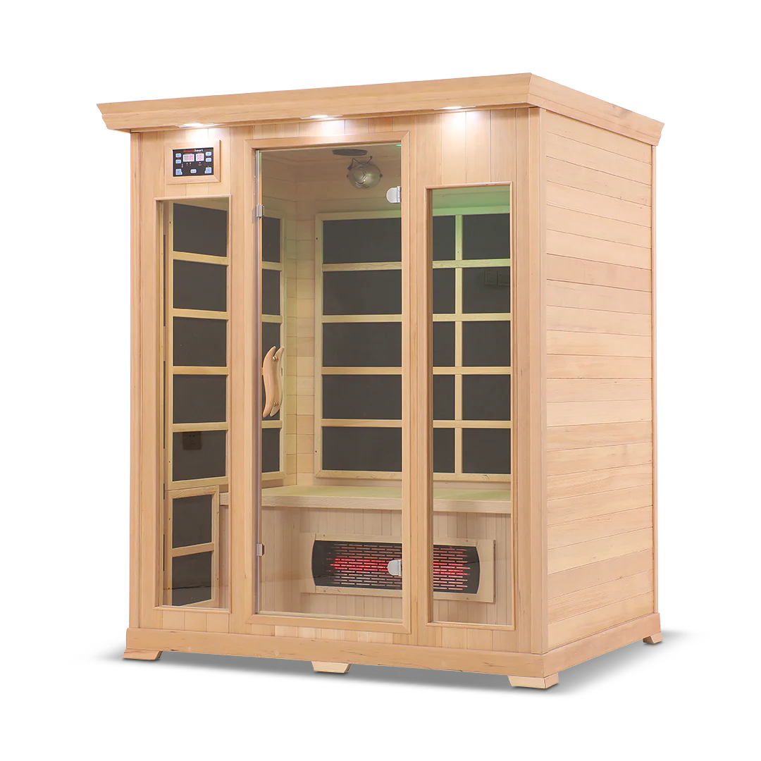 3 Person Full Spectrum Infrared Sauna with PureCarbon Heating & Canadian Wood Health Smart