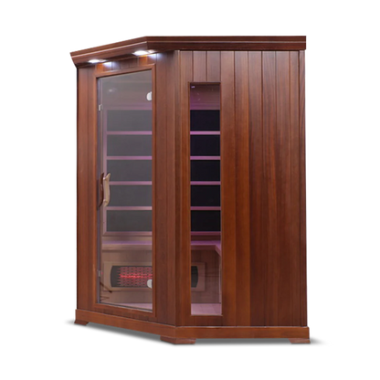 4 Person Full Spectrum Corner Infrared Sauna Health Smart